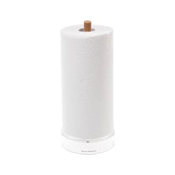 Mind Reader Modern Collection Paper Towel Holder, 6"H x 6"W x 14-11/16“D, Brown