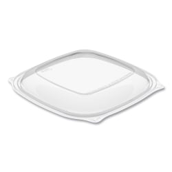 Dart® PresentaBowls® Pro™ Clear Square Bowl Lids, For 24-32 Oz Bowls, 1/2"H x 8-1/2"W x 8-1/2"D, 63 Lids Per Bag, Carton Of 4 Bags