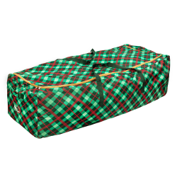 Honey Can Do Christmas Tree Storage Bag With Wheels, 21"H x 26"W x 63"D, Red