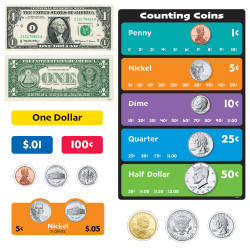 Trend U.S. Money 85-Piece Interactive Set, Multicolor, Grades Pre-K To 5