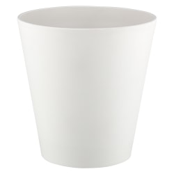 Erwyn Products Madison, 10-Quart, White, Case Of 4 Wastebaskets