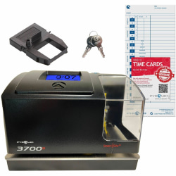 Pyramid Time Systems 3700SS Heavy-Duty Time Clock & Document Stamp