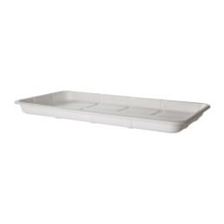 Eco-Products Vanguard Meat And Produce Trays, 1-1/16"H x 14-3/4"W x 8-1/4"D, White, Pack Of 200 Trays