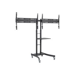 Atdec TH-TVCD - Stand - for 2 flat panels - steel - screen size: up to 60" - mounting interface: up to 900 x 600 mm - floor-standing