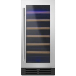 Whirlpool 7.6 Cu. Ft. Undercounter Wine Cellar Refrigerator With Towel Handle Bar, Silver