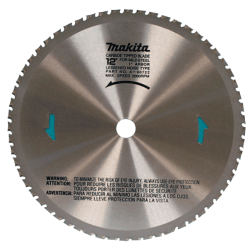 Makita® Carbide Tip 60-Tooth Dry Cut Metal Blade, 12" Diameter