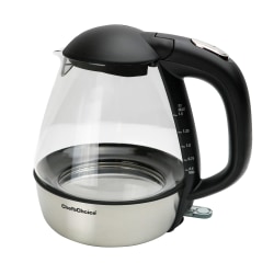 Edgecraft Chef's Choice 1.5L Electric Glass Kettle, Silver