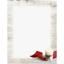 Great Papers! Holiday-Themed Letterhead Paper Stationery, 8-1/2" x 11", Birch Candle, Pack Of 80 Sheets