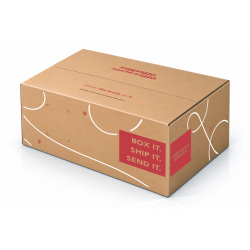 Office Depot® Brand Corrugated Shipping Box, Kraft, 24"L x 18"W x 12"H, Total Qty 1