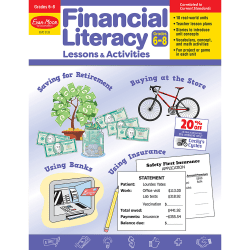 Evan-Moor Financial Literacy Lessons & Activities, Grade 6