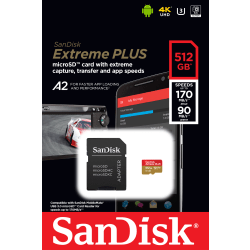 SanDisk® Extreme PLUS microSDXC Memory Card, 512GB