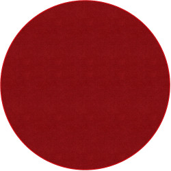 Flagship Carpets Americolors Rug, Round, 6', Rowdy Red