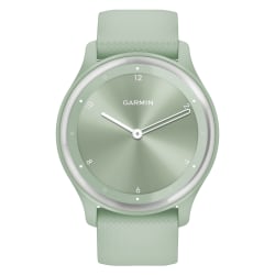 Garmin vívomove Sport Smartwatch With Silicone Band, Cool Mint