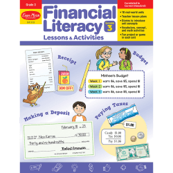 Evan-Moor Financial Literacy Lessons & Activities, Grade 3