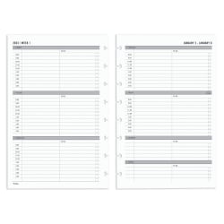 TUL® Discbound Weekly Refill Pages, Timed, Junior Size, January To December 2023