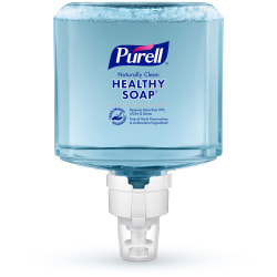 PURELL® Brand Naturally Clean HEALTHY SOAP® Foam ES8 Refill, Fragrance Free, 40.6 Oz Bottle