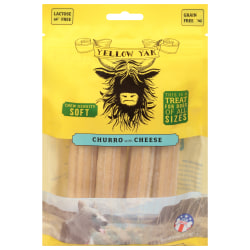 Yellow Yak Churro Soft Dog Dental Chews, Cheese, 4 Oz, Total Qty 6
