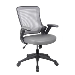 Techni Mobili Ergonomic Mesh Mid-Back Task Chair, Gray