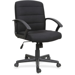 Lorell® Soho Fabric Task Chair, Black