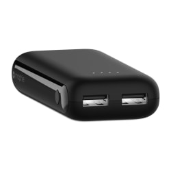 Mophie PowerBoost Portable Battery, 5,200 mAh, 4.25"H x 1.89"W x 0.89"D, Black, 401103680