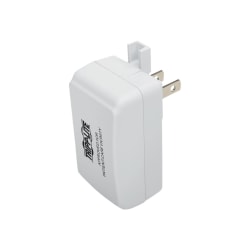 Tripp Lite Hospital-Grade USB Wall Charger, UL 60601-1 Certified for Patient-Care Areas, Locking Tab, 1 Port, 2.5A 13W 110/220V - Power adapter - 13 Watt - 2.5 A (USB) - white