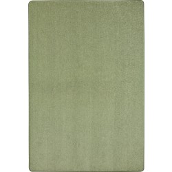 Joy Carpets Kid Essentials Solid Color Rectangle Area Rug, Endurance, 12' x 6', Sage