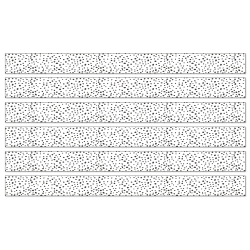 Carson Dellosa Education Straight Border, We Belong Black Dots, 36' Per Pack, Set Of 6 Packs