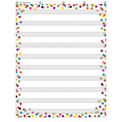 Teacher Created Resources 10 Pocket Chart, 34" x 44", Confetti