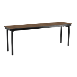 National Public Seating Max Seating Folding Table, 29"H x 18"W x 96"D, Pinnacle Walnut