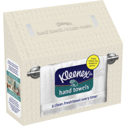 Kleenex® Disposable 1-Ply Hand Towels, 8" x 9-1/8", White, Box Of 60 Towels
