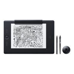 Wacom Intuos Pro Paper Edition Large - Digitizer - 12.2 x 8.5 in - multi-touch - electromagnetic - wireless, wired - USB, Bluetooth - black