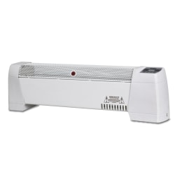 Optimus 30" Baseboard Convection Heater With Thermostat, 9" x 30"