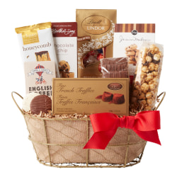Givens Decadent Delight Chocolate Gift Basket 10-Piece Set, Multicolor