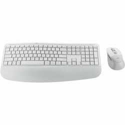 Logitech Signature Comfort Plus Combo MK880 Wireless Keyboard & Mouse Combo, Off-White