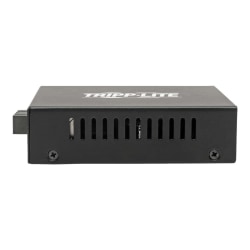 Tripp Lite Gigabit Multimode Fiber to Ethernet Media Converter, POE+ - 10/100/1000 SC, 1310 nm, 2 km (1.2 mi.) - Fiber media converter - GigE - 10Base-T, 100Base-TX, 1000Base-T - RJ-45 / SC multi-mode - up to 1.2 miles - 1310 nm