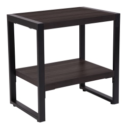 Flash Furniture Thompson End Table, 24"H x 23-1/2"W x 15-3/4"D, Charcoal
