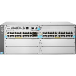 Aruba HPE 5406R 44GT PoE+/4SFP+ (No PSU) v3 zl2 Switch - 44 Ports - Manageable - Gigabit Ethernet, 10 Gigabit Ethernet - 10/100Base-TX, 10/100/1000Base-T, 10GBase-X - 3 Layer Supported - Modular - Power Supply - Twisted Pair, Optical Fiber - 4U High