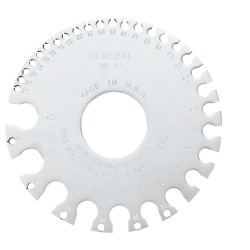 General Tools Sheet Metal Gages, #0 #36, Chrome