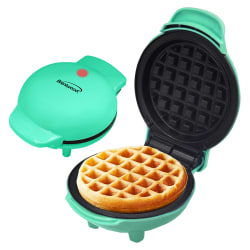 Brentwood® 400-Watt Non-Stick Mini Waffle Maker, 5-In., Blue