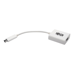 Tripp Lite USB C to HDMI Video Adapter Converter 4Kx2K M/F, USB-C to HDMI, USB Type-C to HDMI, USB Type C to HDMI 6in - External video adapter - USB-C 3.1 - HDMI - white