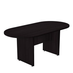 IVA ProSeries Race Track Oval Conference Table, 71" W x 35" D x 29-1/2" H, Espresso
