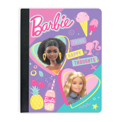 Innovative Designs Licensed Composition Notebook, 7-1/2" x 9-3/4", Single Subject, Wide Ruled, 100 Sheets, Barbie