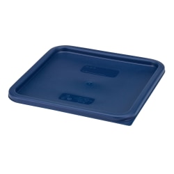 Cambro CamSquare Lids For 12/18/22 Qt Storage Containers, Midnight Blue, Pack Of 6 Lids