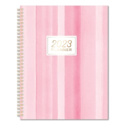 Office Depot® Brand Weekly/Monthly Planner, 8-1/2" x 11", Pink, January To December 2023, NW8511PPF