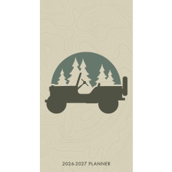 2026-2027 Willow Creek Press 2-Year Monthly Checkbook/Calendar, 3-1/2" x 6-1/2", Jeep, January 2026 To December 2027, 56585