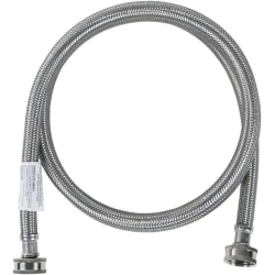 Certified Appliance Accessories Braided Stainless Steel Washing Machine Hose with Elbow - 72" - Silver, Stainless Steel - WM72SS
