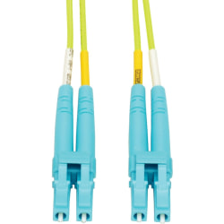 Eaton Tripp Lite Series 100G Duplex Multimode 50/125 OM5 LSZH Fiber Optic Cable (LC/LC), Lime Green, 3 m - N82003MOM5