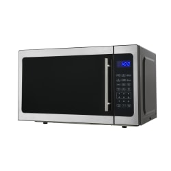 Avanti Touch Microwave Oven, 1.5 cu ft, 13"H x 18-1/4"W x 21-1/4"D, Stainless Steel