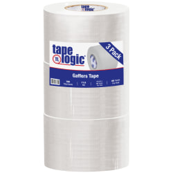 Tape Logic Gaffers Tape, 4" x 60 Yd., 11 Mil, White, Case Of 3 Rolls