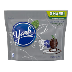 York Dark Chocolate Peppermint Patties, 10.1-Oz Bag